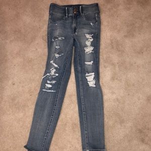 Super high wasted Jean jeggings